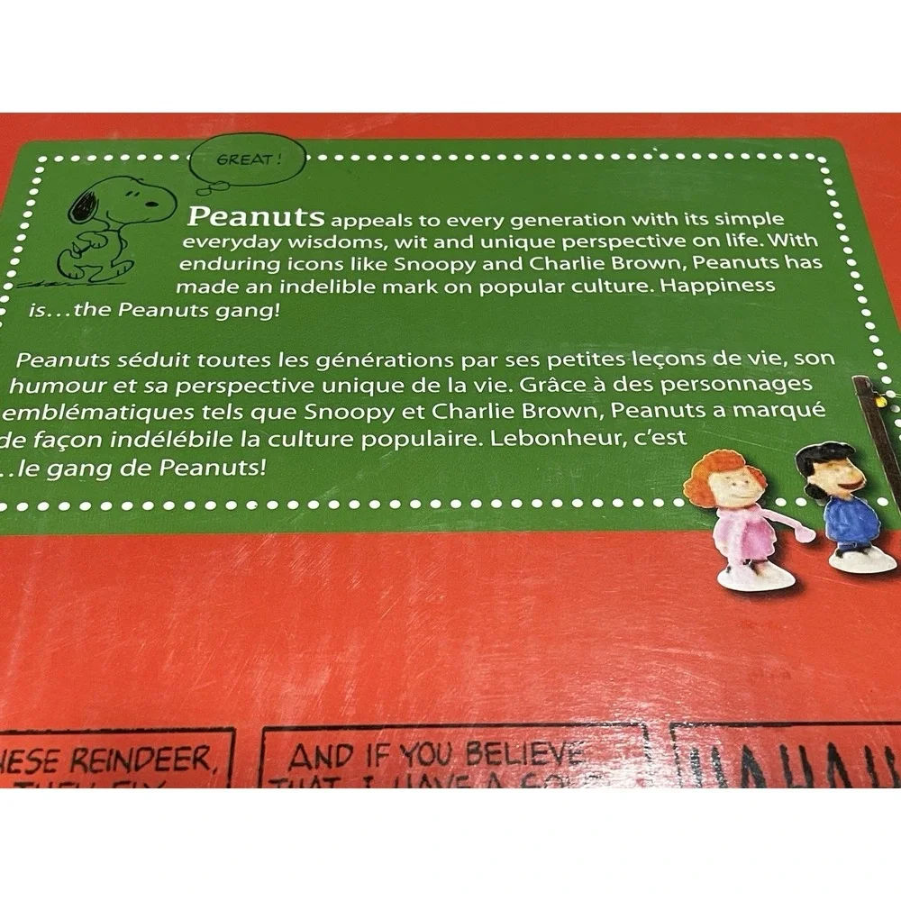 DEPARTMENT 56‎ PEANUTS CHRISTMAS VILLAGE TREE LOT SET OF 7 ORIGINAL BOX CHARLIE